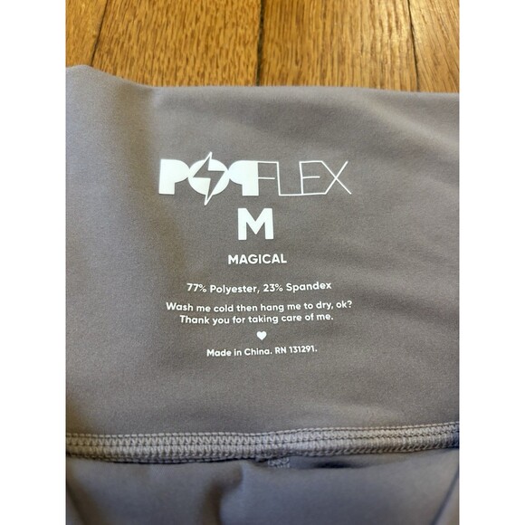 Popflex Crisscross Hourglass Twirl Skort Skirt Mini Rose Grey Size M Athletic - Picture 2 of 6